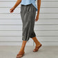 Pantaloni capri casual pentru femei, cu buzunare