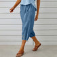 Pantaloni capri casual pentru femei, cu buzunare