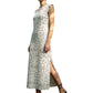 👗Rochie lungă fără mâneci, cu decolteu în V și fante laterale, pentru femei