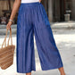 Pantaloni capri de vară cu croi larg pentru femei
