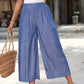 Pantaloni capri de vară cu croi larg pentru femei