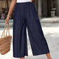 Pantaloni capri de vară cu croi larg pentru femei