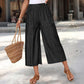 Pantaloni capri de vară cu croi larg pentru femei