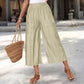 Pantaloni capri de vară cu croi larg pentru femei