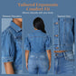 Jachetă din denim cropped, cu mâneci scurte și umplutură, pentru femei🧥