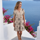 Rochie casual pentru femei, în stil boem, cu imprimeu floral