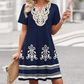 Rochie casual pentru femei, în stil boem, cu imprimeu floral