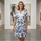 Rochie casual pentru femei, în stil boem, cu imprimeu floral
