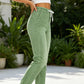 Pantaloni de jogging casual din denim, cu șnur, pentru femei