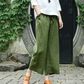 Pantaloni casual, cu croială largă și șnur, prevăzuți cu buzunare