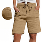 Pantaloni scurți casual pentru femei, cu talie elastică