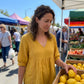 Bluză pentru femei cu decolteu în V și bordură din dantelă – farmec boem, talie empire, mâneci 3/4 🌼