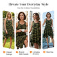👗  Ärmlös kamouflageklänning – asymmetrisk fåll, edgy stil & unik design 🍂