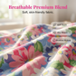 Pantaloni casual pentru femei cu imprimeu floral și cordon de strângere