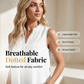 👚Bluză fără mâneci cu buline – decolteu în V din dantelă, cu volane, croială babydoll 🌼