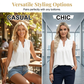 👚Bluză fără mâneci cu buline – decolteu în V din dantelă, cu volane, croială babydoll 🌼