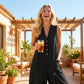 👗 Damen Casual V-Neck Sleeveless Jumpsuit – figurschmeichelnd, luftig & vielseitig – perfekt für Alltag & besondere Anlässe