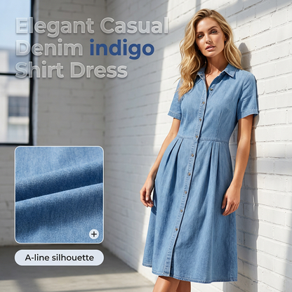 🌬️💝Rochie elegantă și casual din denim pentru femei😍