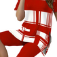 🌺😍Set de top cu mânecă scurtă și pantaloni scurți, cu imprimeu contrastant pentru femei