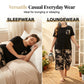 Set de bluză casual cu guler rotund și pantaloni capri pentru femei