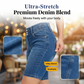 🌺Reduceri de vară 👖✨Pantaloni scurți din denim elastic cu talie înaltă pentru femei
