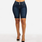 🌺Reduceri de vară 👖✨Pantaloni scurți din denim elastic cu talie înaltă pentru femei