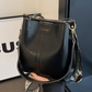 Geantă de umăr tip „bucket” vintage pentru femei, cu capacitate mare
