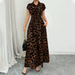 Rochie elegantă pentru femei cu revere și imprimeu leopard🐆👗