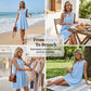 👗Rochie casual de vară, respirabilă – țesătură moale, cu decupaj în V brodat