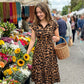 Rochie elegantă pentru femei cu imprimeu leopard și guler răsfrânt🐆👗