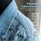 Jachetă din denim pentru femei, cu croială lejeră, imprimeu floral, dantelă și patchwork