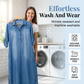 Rochie lungă din denim spălat, cu croială largă, pentru femei