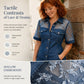 👗 Rochie mini din denim cu dantelă transparentă pentru femei