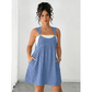 👗 Rochie-salopetă casual pentru femei – imitație de denim, croială lejeră, versatilă ✨