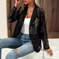 👗Blazer elegant din dantelă cu imprimeu floral pentru femei