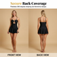 Costum de baie tip rochie pentru femei, cu decupaje și detaliu în formă de stea de mare