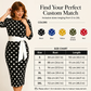 Rochie retro elegantă cu buline pentru femei