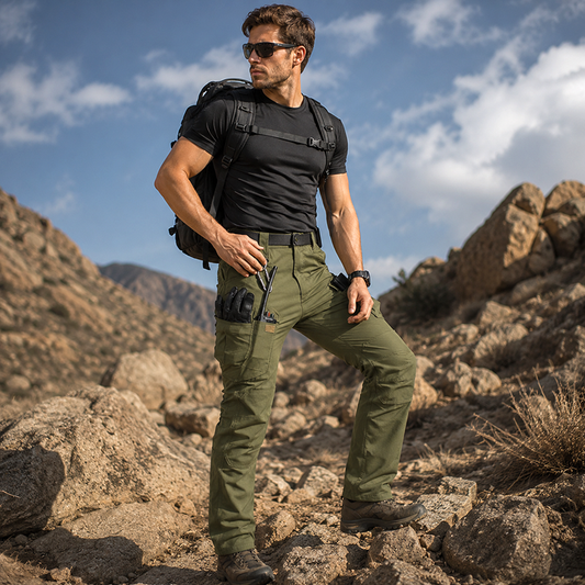Pantaloni cargo elastici și respirabili pentru bărbați