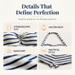 Set de două piese pentru femei: tankini cu bretele în stil halter și dungi