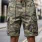 Pantaloni scurți cargo casual pentru bărbați, cu croială lejeră