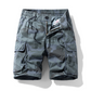 Pantaloni scurți cargo casual pentru bărbați, cu croială lejeră