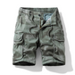 Pantaloni scurți cargo casual pentru bărbați, cu croială lejeră