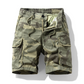 Pantaloni scurți cargo casual pentru bărbați, cu croială lejeră