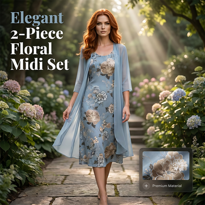 Rochie midi cu imprimeu floral pentru femei
