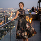 Rochie elegantă fără mâneci, cu imprimeu floral, pentru femei🐦‍🔥👗