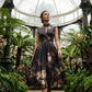 Rochie elegantă fără mâneci, cu imprimeu floral, pentru femei🐦‍🔥👗