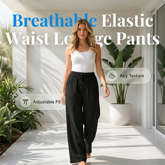 🌸Pantaloni de casă din bumbac cu talie elastică pentru femei
