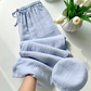 🌸Pantaloni de casă din bumbac cu talie elastică pentru femei