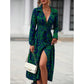 👗 Rochie-cămașă cu imprimeu multicolor – curea la talie, tăietură la tiv, confort pe tot parcursul zilei 🌸