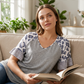 Women's Casual Leopard Print V-Neck Top